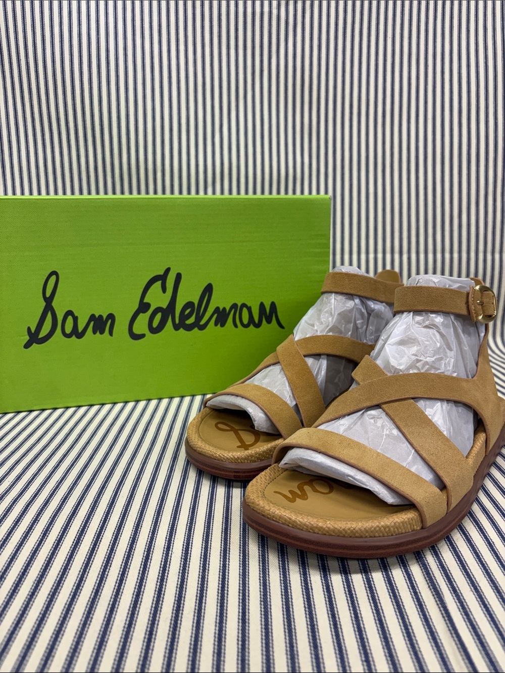 Sam Edelman Delia Sand Dune Strappy Sandals Size 6.5